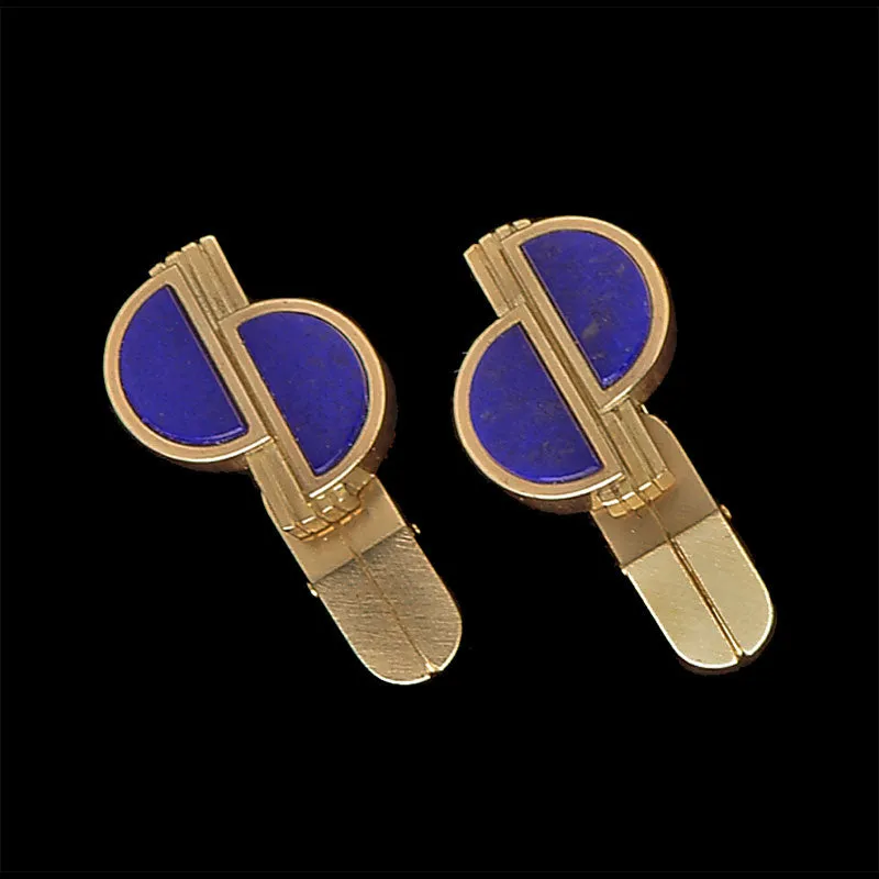 Lapis Lazuli Gold Cuff Links