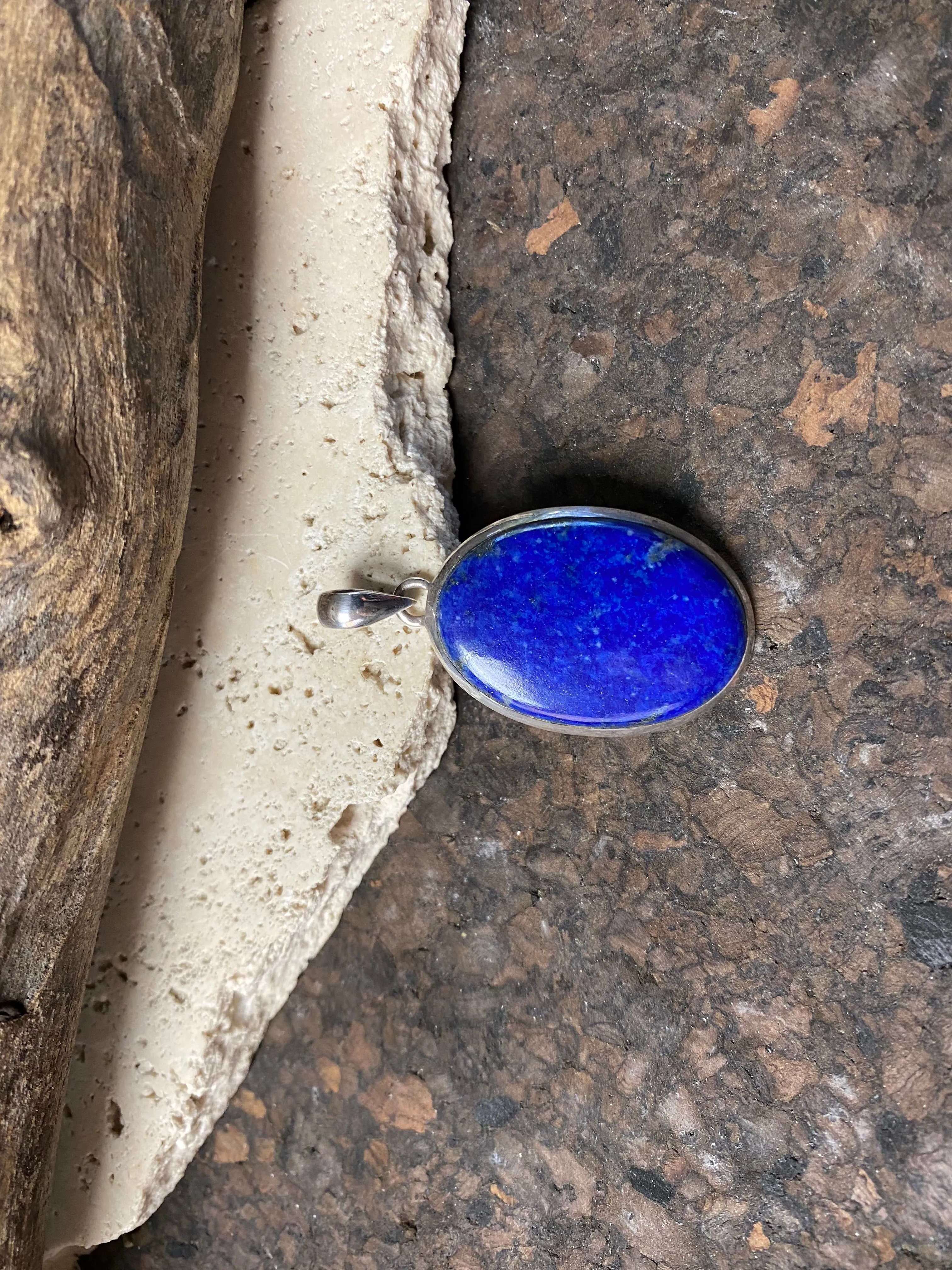 Lapis Oval Pendant