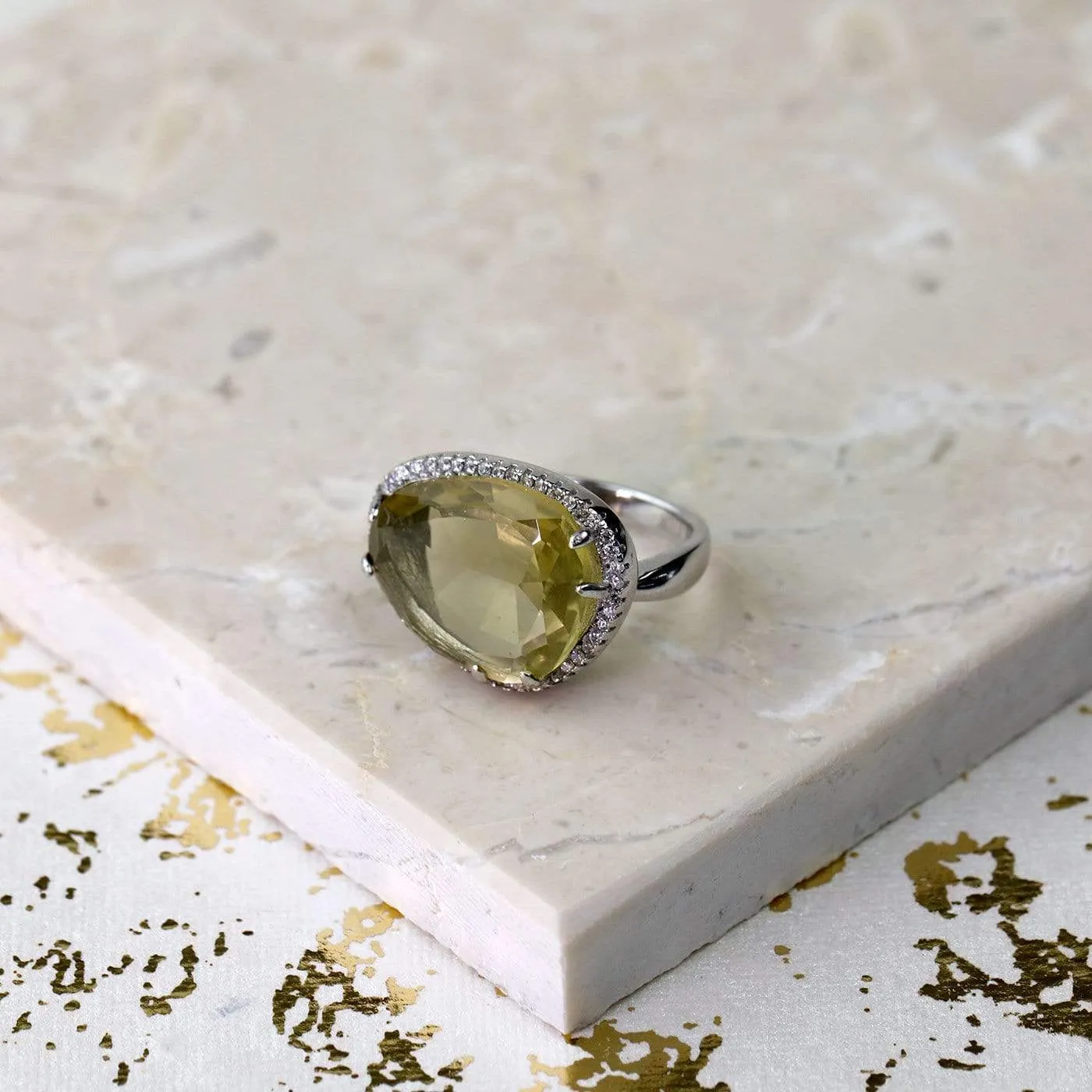 Lemon Cocktail Ring