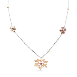 Liz Earle Pink Sapphire Pendant Necklace - 18ct Gold