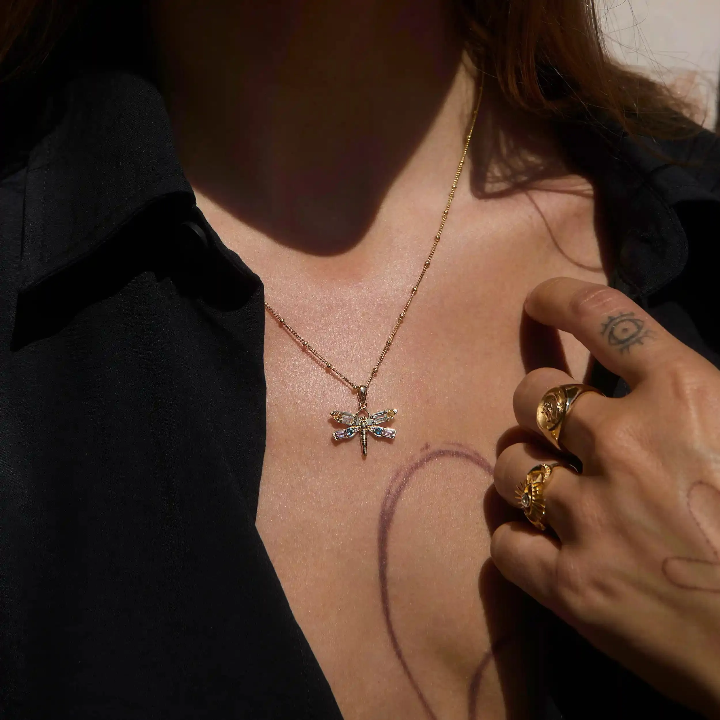 Lucky Dragonfly Necklace