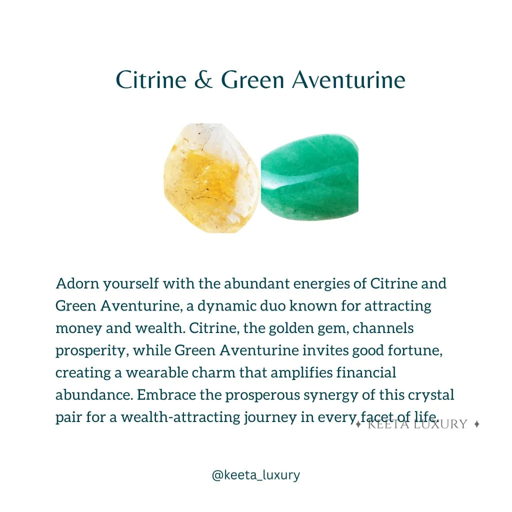 Lunar - Green Aventurine & Citrine Bracelet