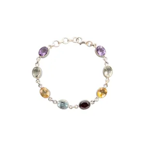 Lynda, Gemstone Bracelet, Sterling Silver