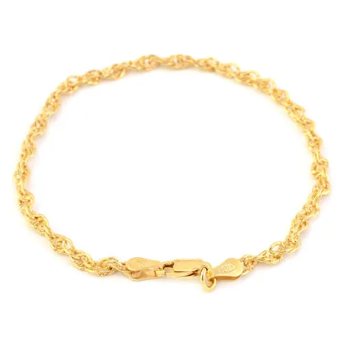 Made in Italy - 14K Gold Overlay Sterling Silver Bracelet