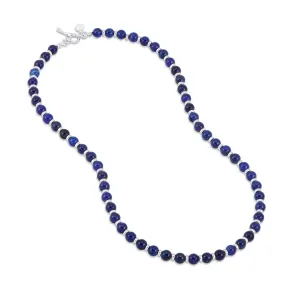 Men's Lapis Lazuli Halo Necklace