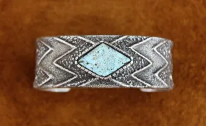 Merlin James Sterling Turquoise Bracelet