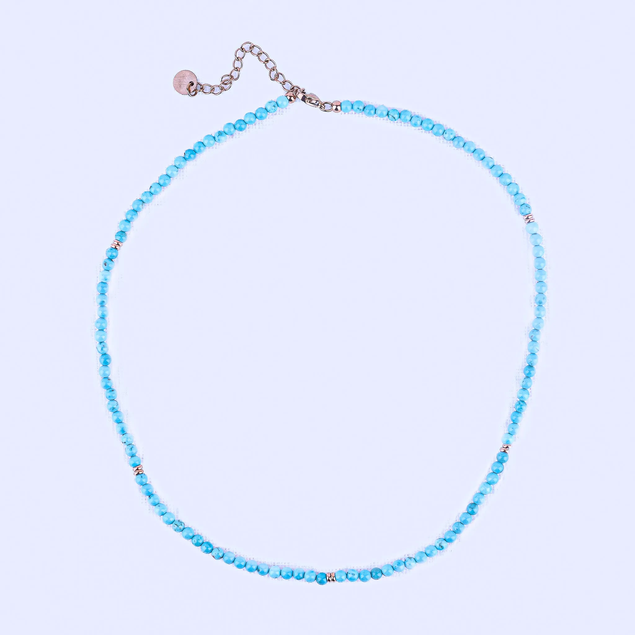 MICRO GEMSTONE NECKLACE - TURQUOISE