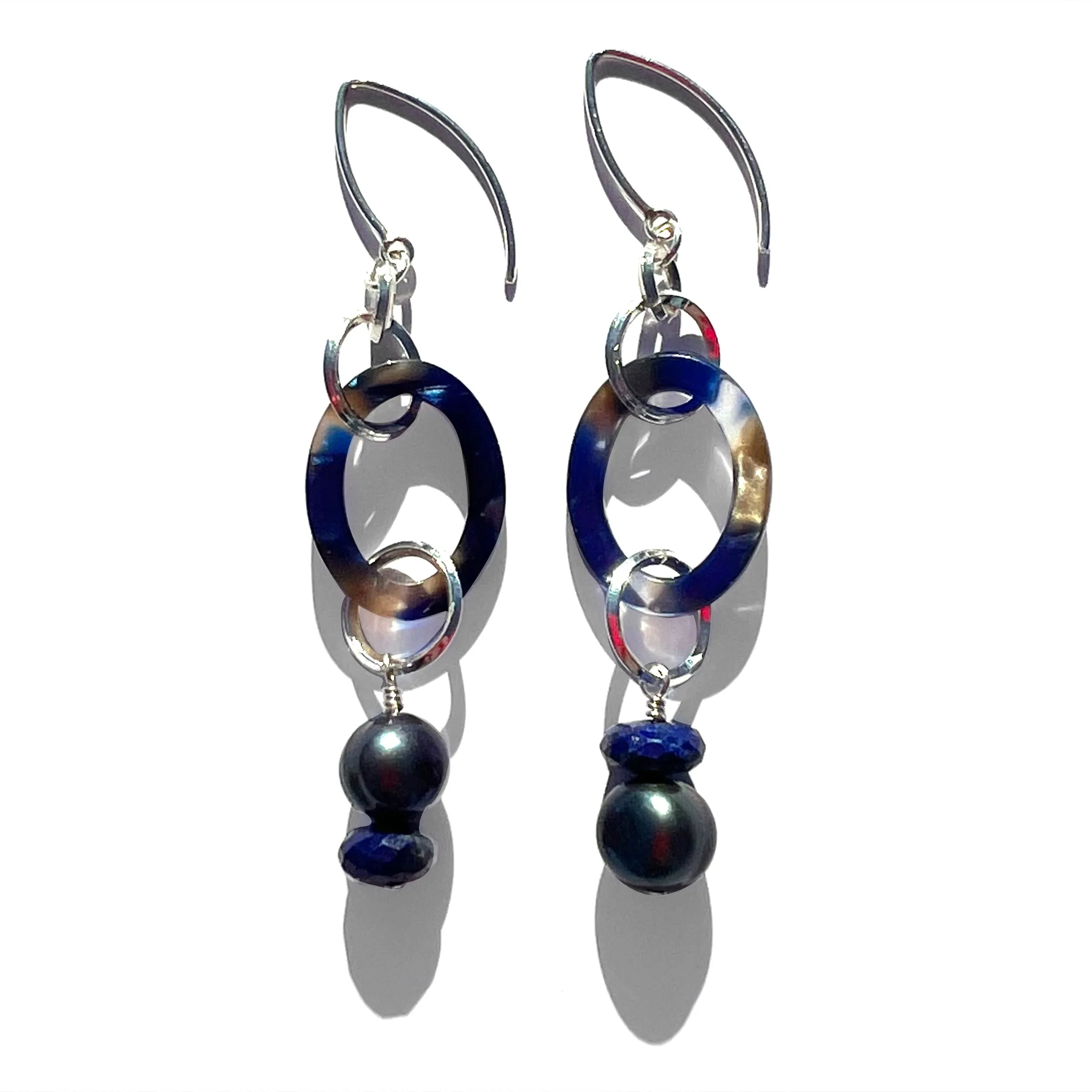 MPR x THE IMAGINARIUM: Ocean with Deep Pearl and Lapis Drop Earrings