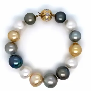 Multi-Color South Sea Pearl Bracelet