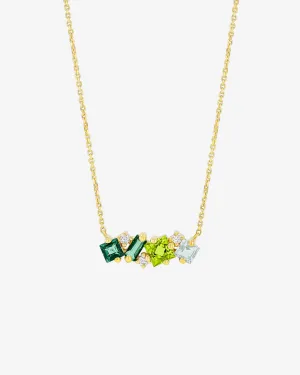 Nadima Green Ombre Midi Bar Pendant