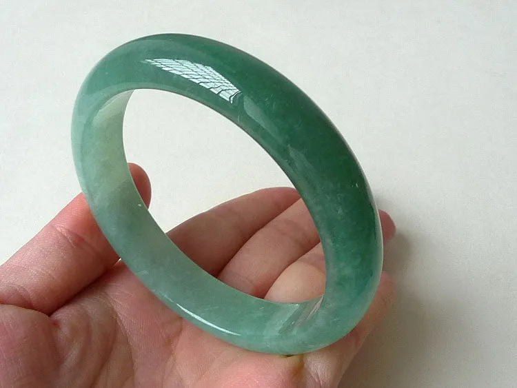 Natural Jade Bangle Jadeite Bangle Internal Diameter 56.5mm BER223