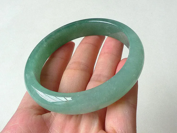 Natural Jade Bangle Jadeite Bangle Internal Diameter 56.5mm BER223