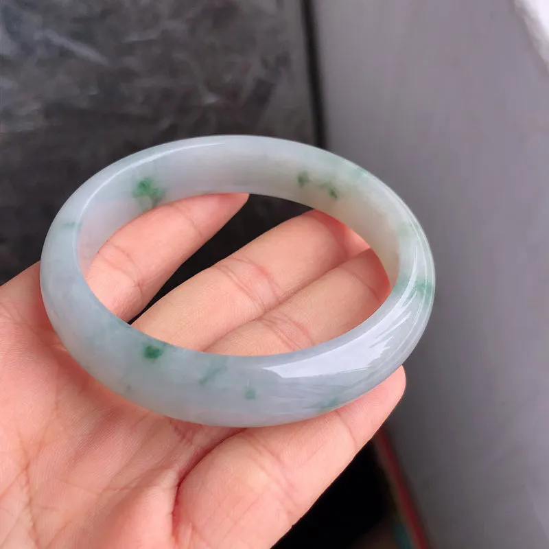 Natural Jade Bangle Jadeite Bangle Internal Diameter 56.7mm NBE055