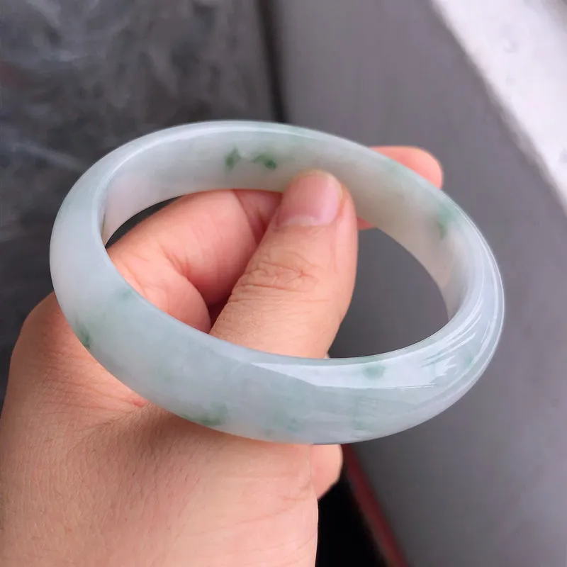 Natural Jade Bangle Jadeite Bangle Internal Diameter 56.7mm NBE055