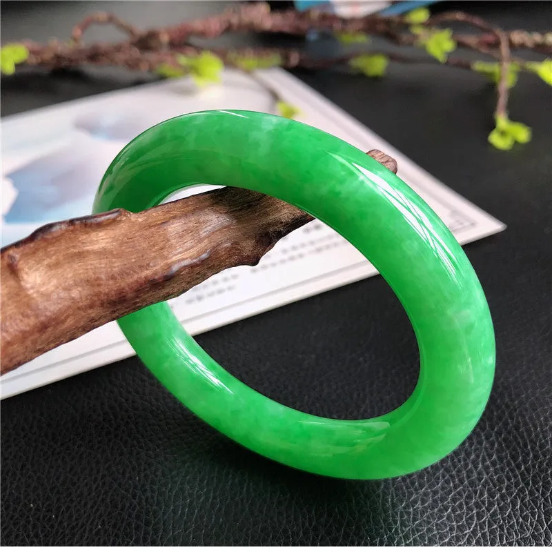 Natural Jade Bangle Jadeite Bangle Internal Diameter 57.3mm T7030853