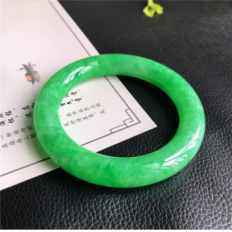 Natural Jade Bangle Jadeite Bangle Internal Diameter 57.3mm T7030853