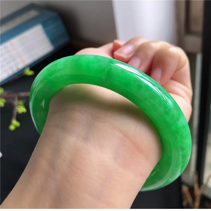 Natural Jade Bangle Jadeite Bangle Internal Diameter 57.3mm T7030853