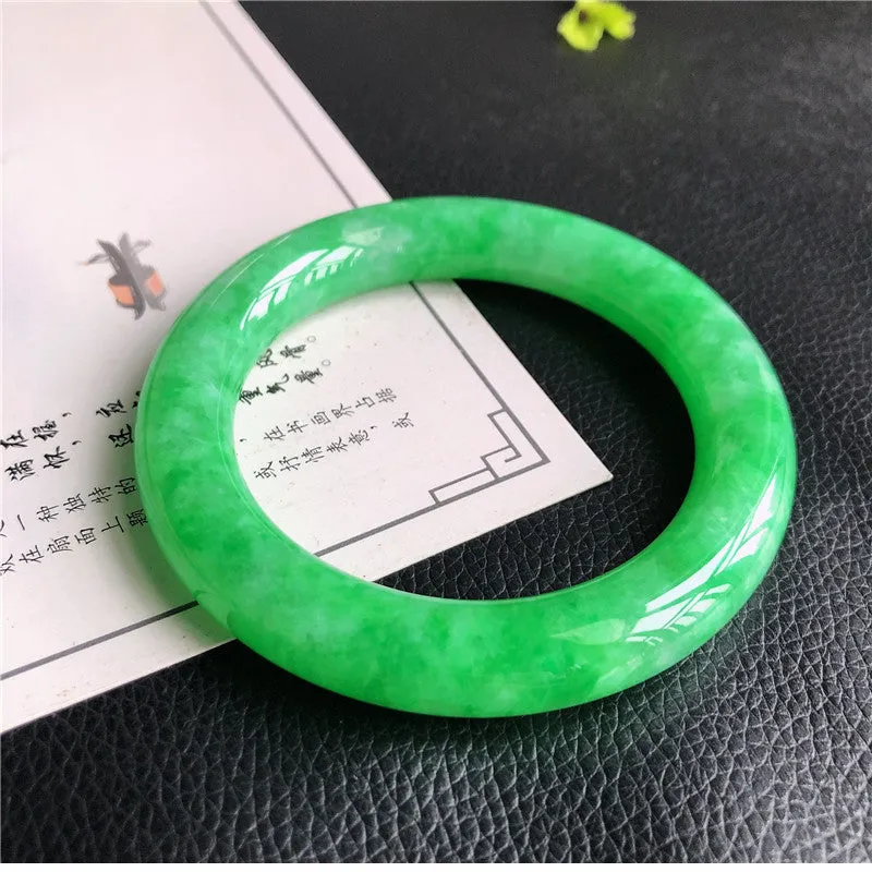 Natural Jade Bangle Jadeite Bangle Internal Diameter 57.3mm T7030853