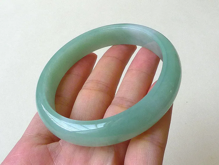 Natural Jade Bangle Jadeite Bangle Internal Diameter 57.7mm BER356