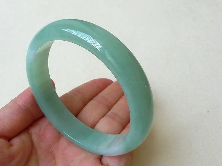 Natural Jade Bangle Jadeite Bangle Internal Diameter 57.7mm BER356