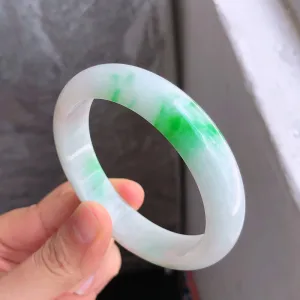 Natural Jade Bangle Jadeite Bangle Internal Diameter 57.9mm NBE076