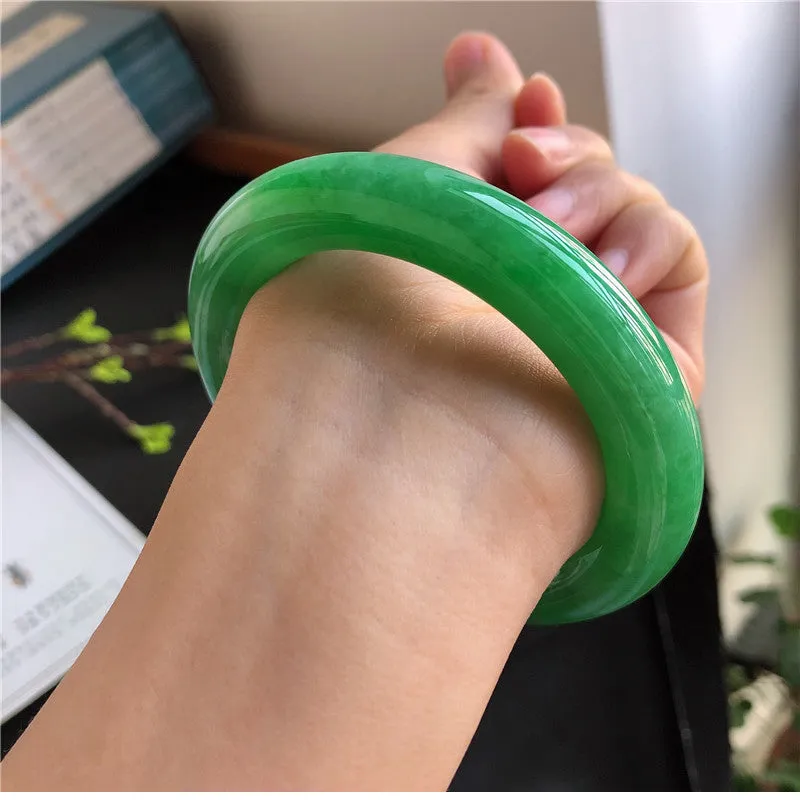 Natural Jade Bangle Jadeite Bangle Internal Diameter 57mm 00698