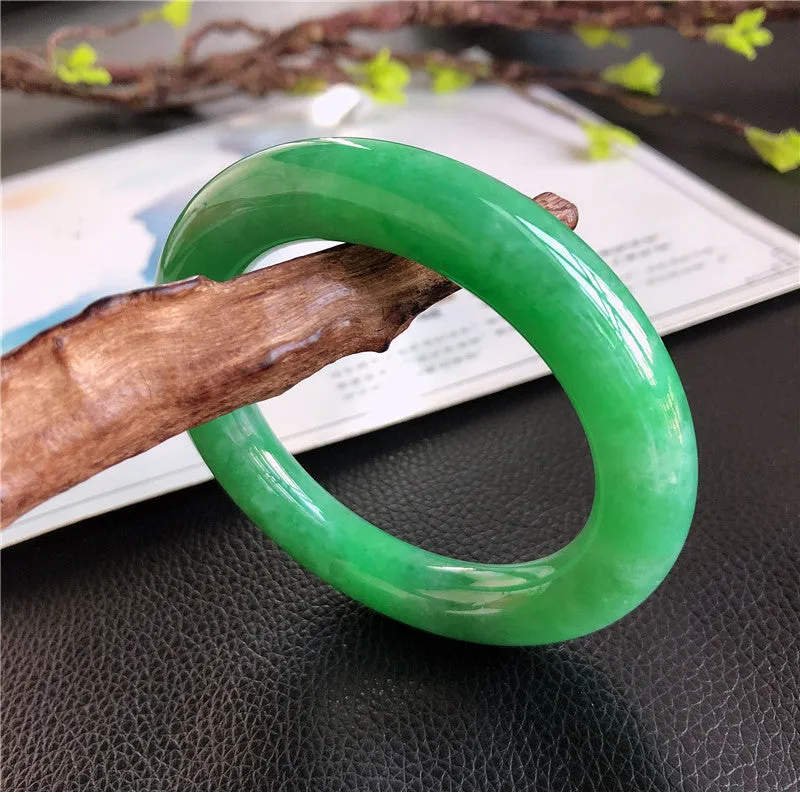 Natural Jade Bangle Jadeite Bangle Internal Diameter 57mm 00698