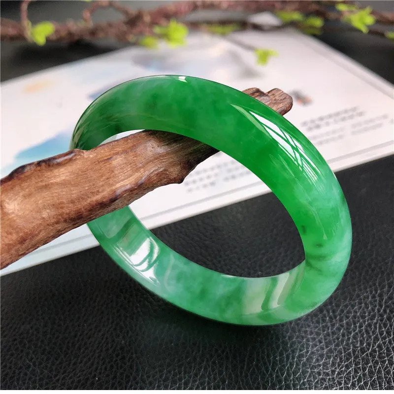 Natural Jade Bangle Jadeite Bangle Internal Diameter 58.1mm U9030281