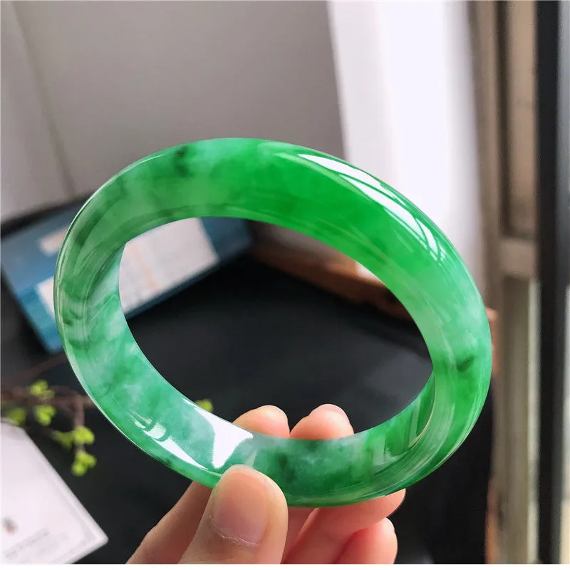 Natural Jade Bangle Jadeite Bangle Internal Diameter 58.1mm U9030281