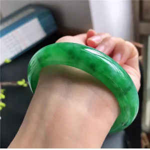 Natural Jade Bangle Jadeite Bangle Internal Diameter 58.1mm U9030281