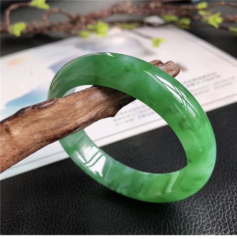 Natural Jade Bangle Jadeite Bangle Internal Diameter 58.1mm U9030281