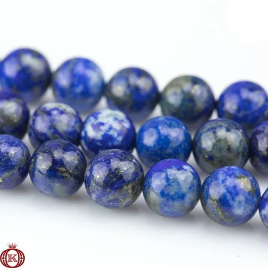 Natural Lapis Lazuli Beads Smooth Round