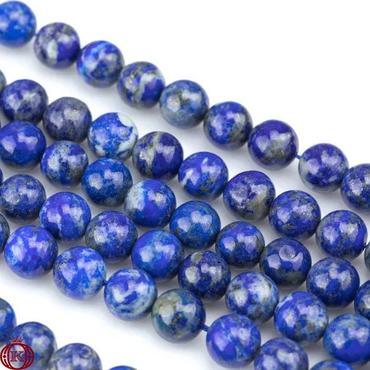 Natural Lapis Lazuli Beads Smooth Round