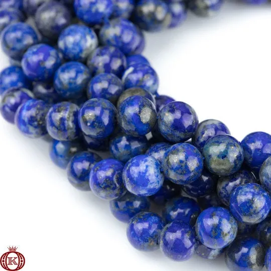 Natural Lapis Lazuli Beads Smooth Round