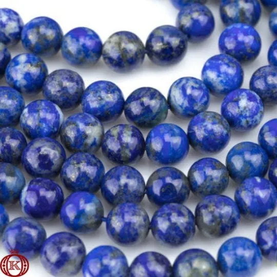 Natural Lapis Lazuli Beads Smooth Round