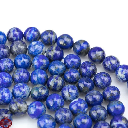 Natural Lapis Lazuli Beads Smooth Round