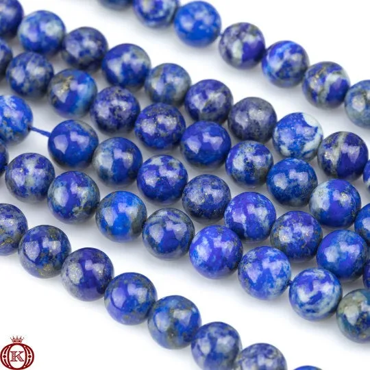 Natural Lapis Lazuli Beads Smooth Round