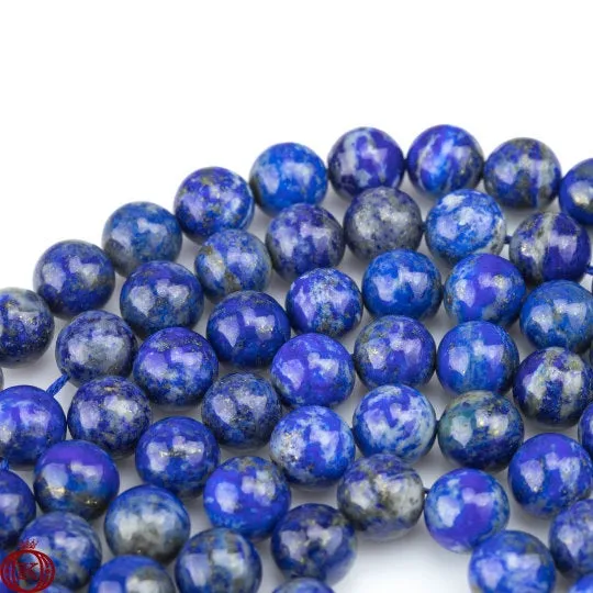 Natural Lapis Lazuli Beads Smooth Round