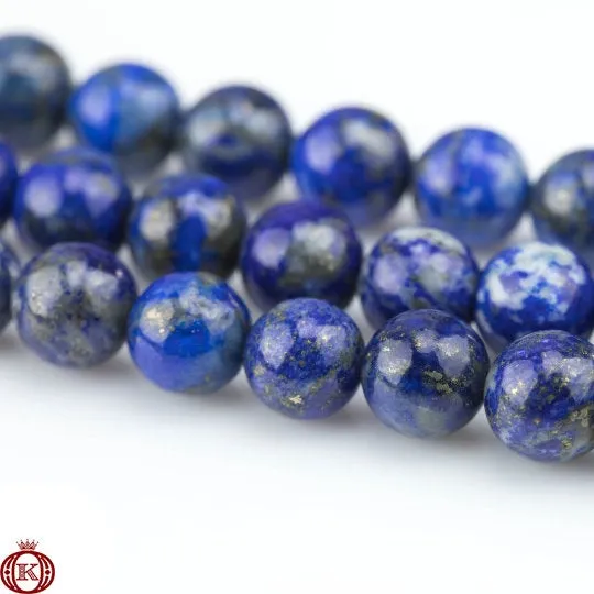 Natural Lapis Lazuli Beads Smooth Round