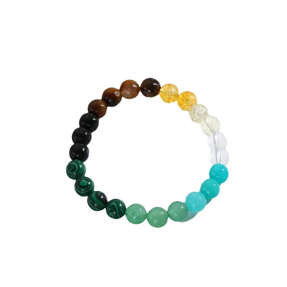 Natural Stone Citrine Stone Malachite Bracelet