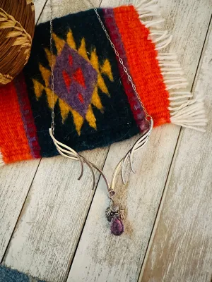 Navajo Sterling Silver & Amethyst Necklace