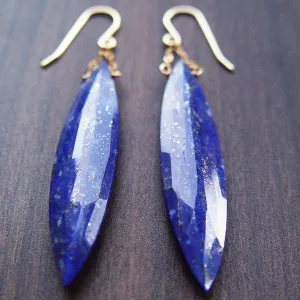 NEW! Lapis Marquise 14k Gold Filled Dangle Earrings by Friedasophie