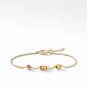 Novella Chain Bracelet in Citrine, Yellow Beryl, and Pink Tourmaline