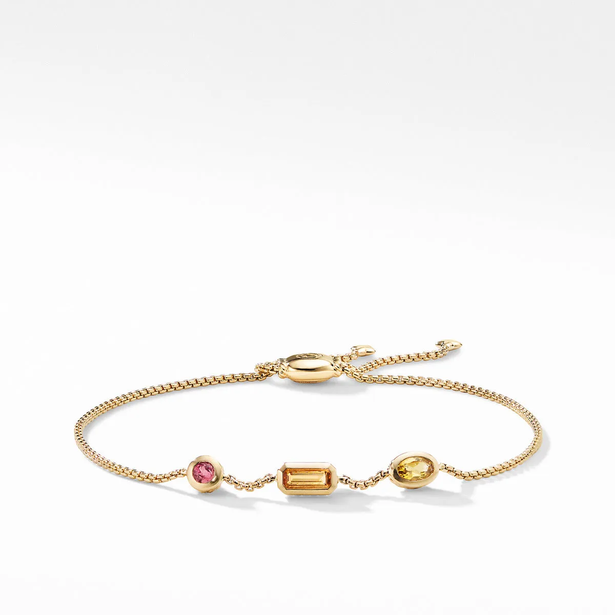 Novella Chain Bracelet in Citrine, Yellow Beryl, and Pink Tourmaline