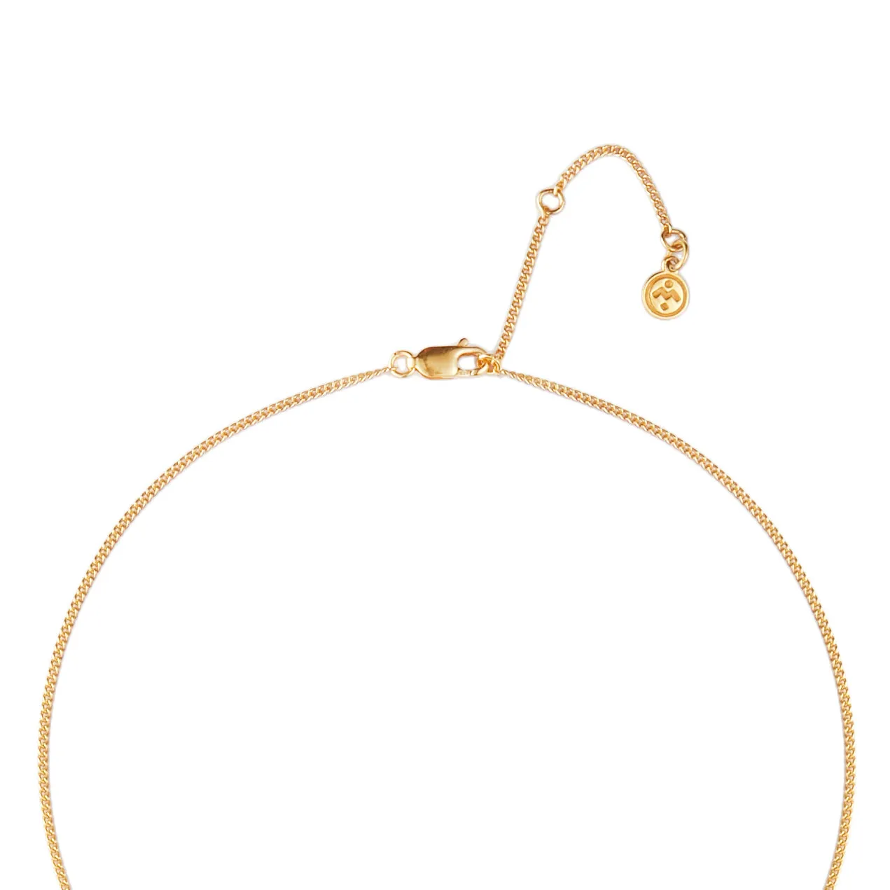 October Birthstone Necklace - 18 karat gold vermeil on sterling silver, opal