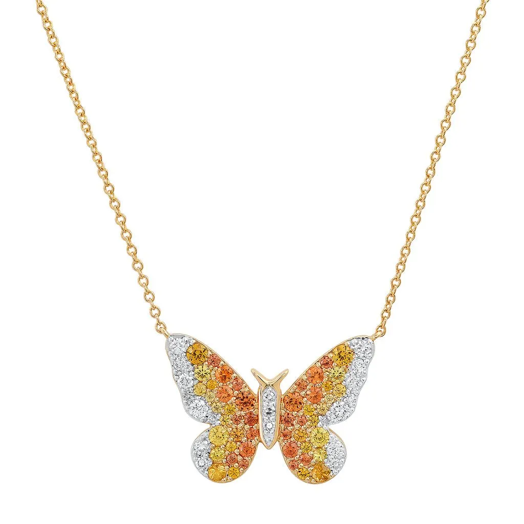 Ombre Butterfly Necklace