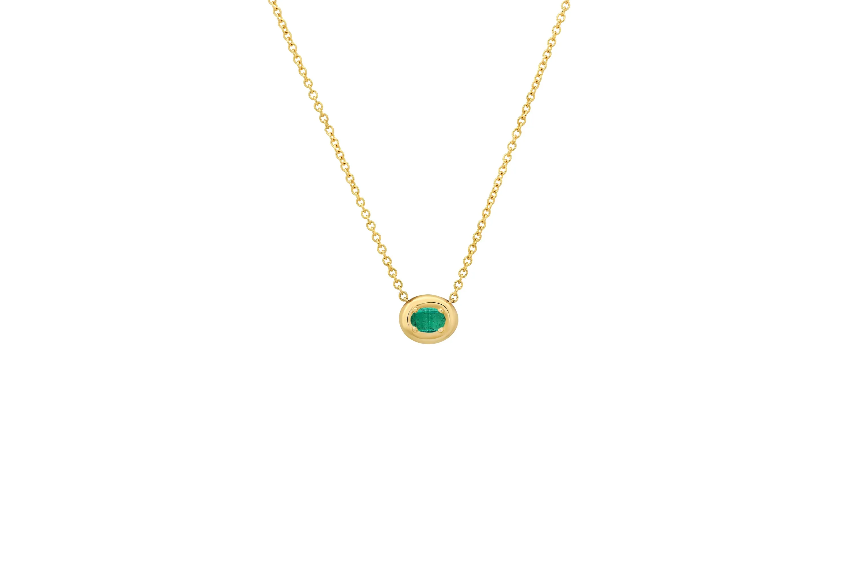 Oval Cloud Necklace