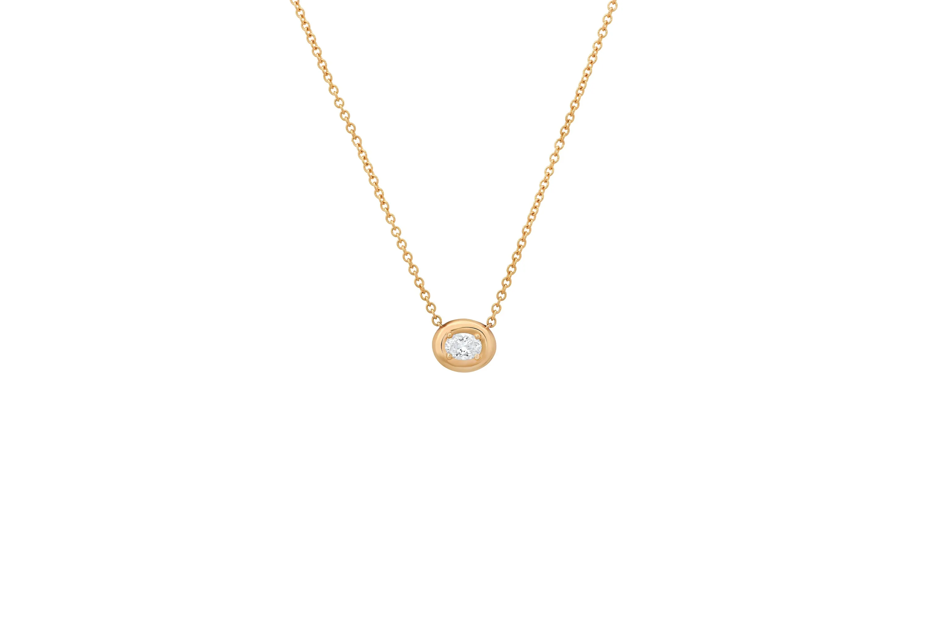 Oval Cloud Necklace