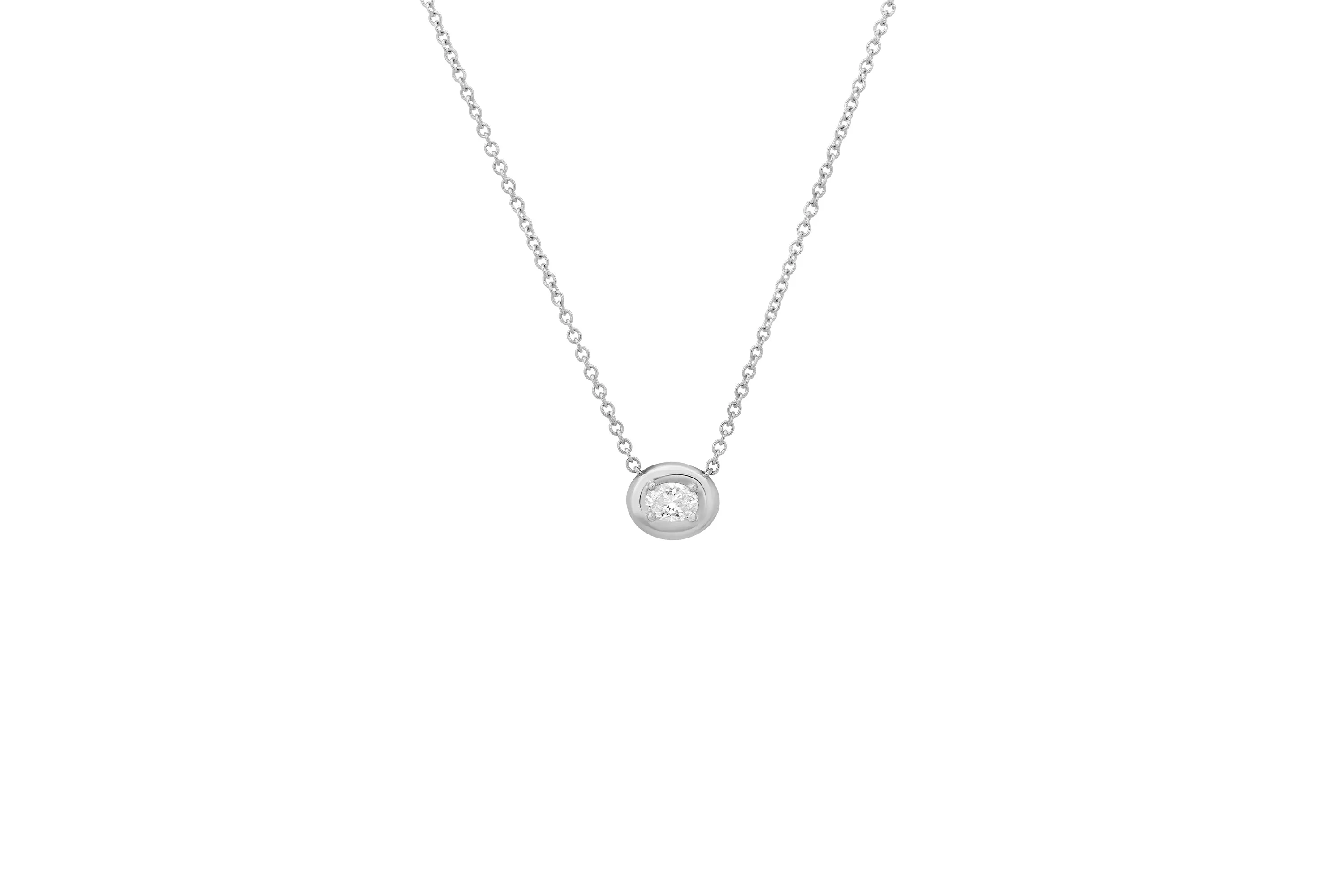 Oval Cloud Necklace