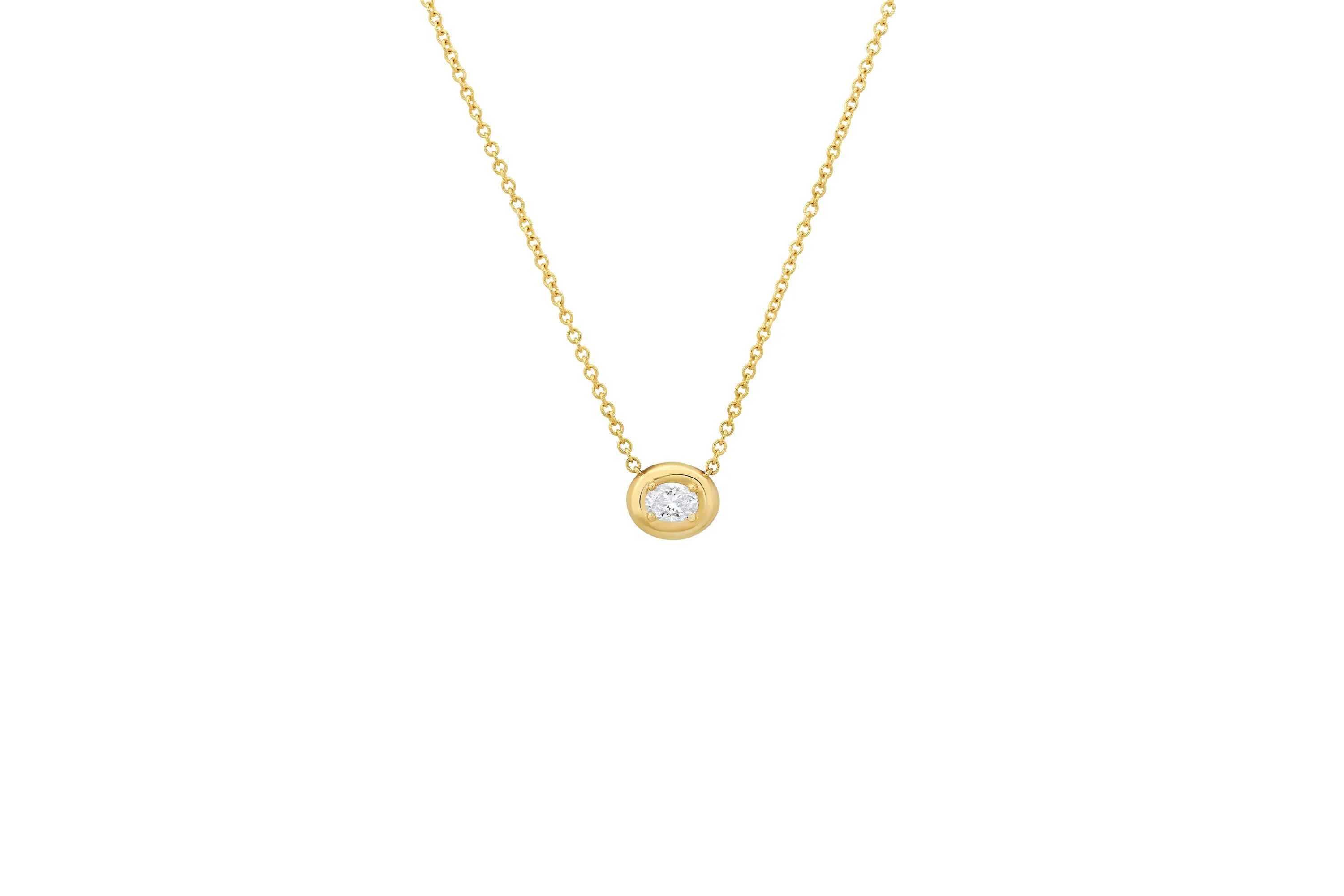 Oval Cloud Necklace